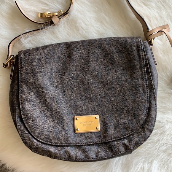 Michael Kors | brown MK Satchel Crossbody Bag - Picture 2 of 16